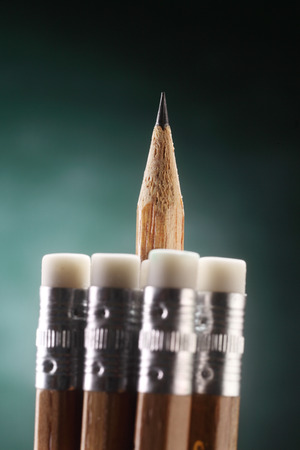 sharpen pencil stand out from othersの写真素材