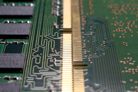 close up Computer memory chips. RAM