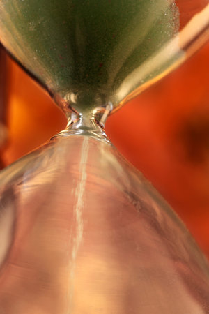 close up of the hourglass