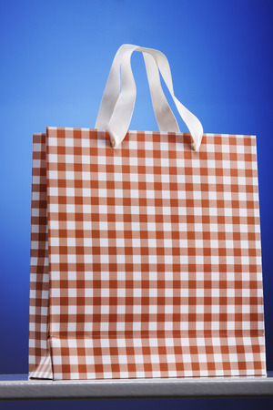 close up of the paper shopping bagの写真素材