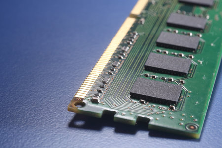 close up Computer memory chips. RAM