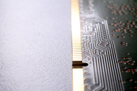 close up Computer memory chips. RAM