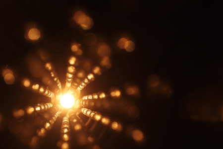 close-up of the crystal light