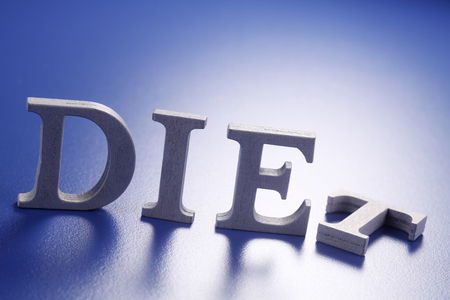 clocse up the word of dietの写真素材