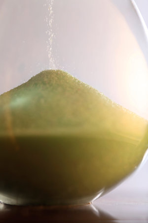 Closeup toned image of hourglass