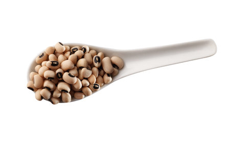 spoon of the dried black-eye beans