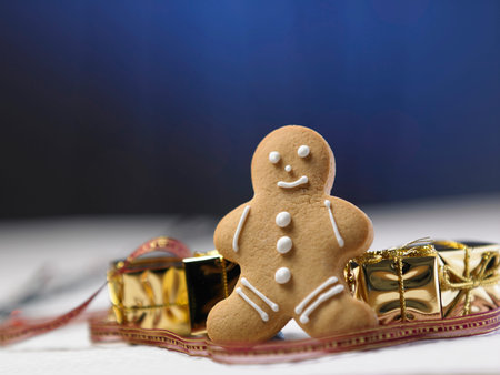 ginger bread man and present boxes