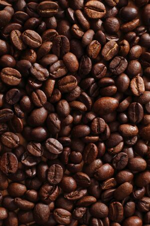 close up of the roasted coffee beanの写真素材