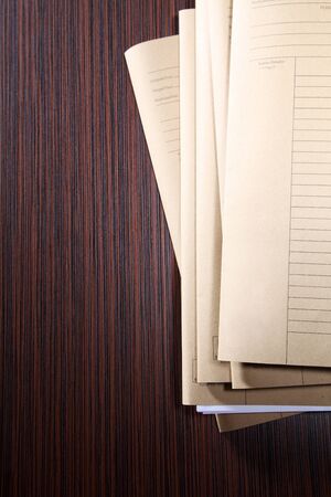 stacks of files waiting for solveの写真素材