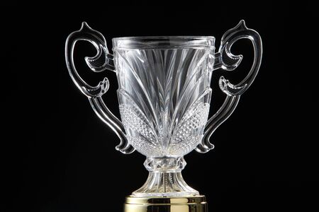 close up of glass trophyの写真素材