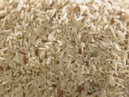 close up of the brown riceの写真素材