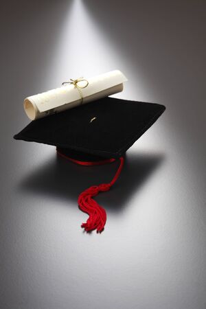 education concept of mini mortar boardの写真素材