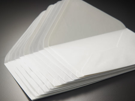 bai stack of the blank envelope