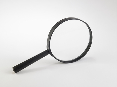 magnifier glass on the white backgroundの写真素材