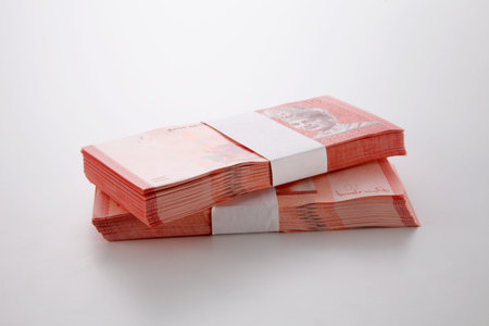Two stack of Malaysia note ten dollars note