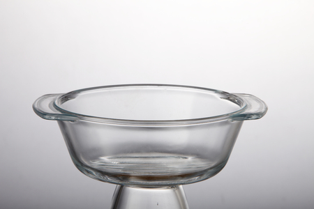 glass transparent cooking pot without lidの写真素材