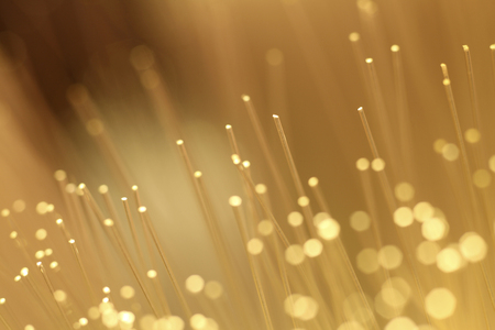 close up of bundle of fiber opticの写真素材