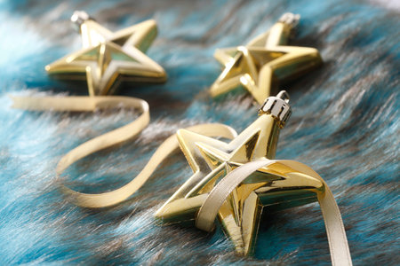 decoration item stars resting on fabric