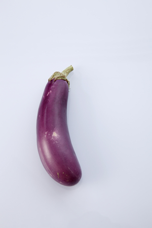 Brinjal isolated on white backgroundの写真素材
