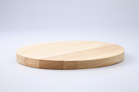 Cutting board isolated on white backgroundの写真素材