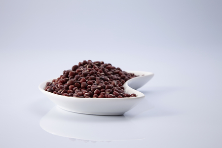 red bean on the white backgroundの写真素材