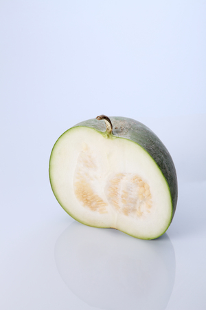 Winter melon on white backgroundの写真素材