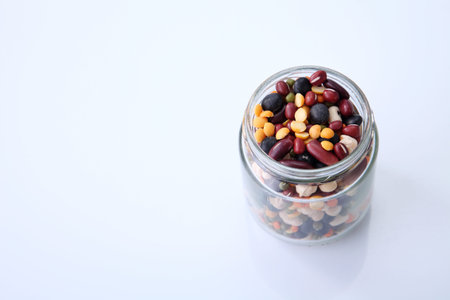 Mix bean of black eye peas, mung bean, adzuki beans, soy beans, black beans and red kidney beans in...