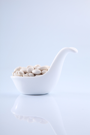 white bean or great northen beansの写真素材