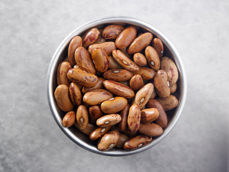 close up of the pinto beans