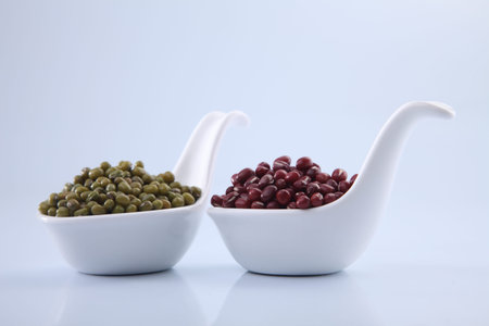 adzuki bean and mung beans