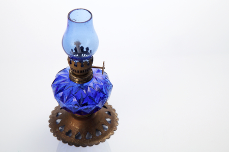 Vintage gasoline lamp isolated on white backgroundの写真素材