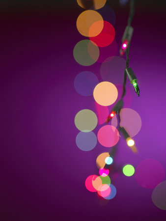 Colorful circles of light abstract backgroundの写真素材