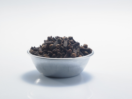 close up of clove on white backgroundの写真素材