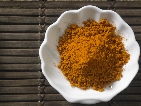 top view of the curry powderの写真素材