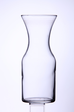 empty glass on the white backgroundの写真素材