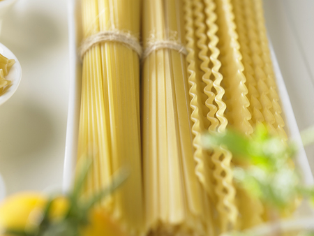 close up of the dry pastaの写真素材