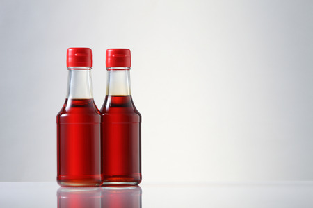 Various types of oil in bottlesの写真素材