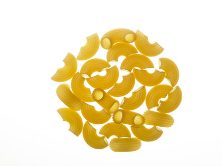 macaroni pasta with back lighting