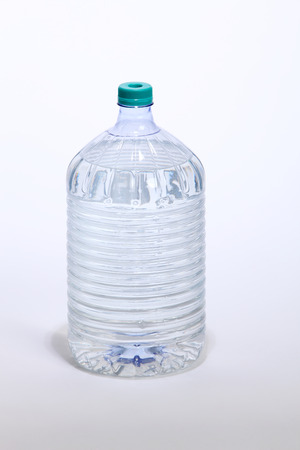 Water bottle isolated on the whiteの写真素材