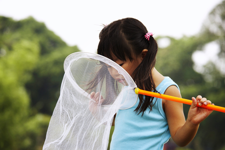 little looking in the netの写真素材