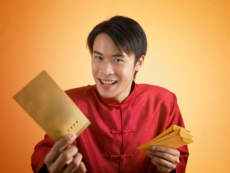 man with many gift packets