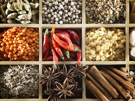 close up of spicesの写真素材