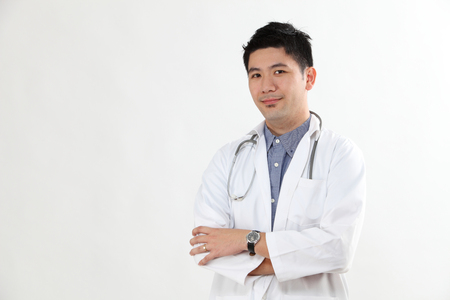 chinese doctor with the arm crossedの写真素材