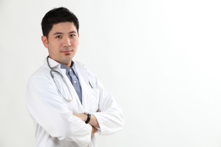 chinese doctor with the arm crossedの写真素材