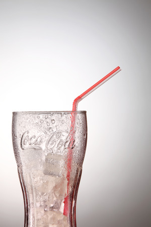 KUALA LUMPUR, MALAYSIA - june 6TH, 2015. A bottle of Coca Cola soft drinks. Coca Cola drinks are produced and manufactured by The Coca-Cola Company, an American multinational beverage corporationのeditorial素材