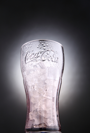 KUala Lumpur,Malaysia 27th April 2015,collection item of coca cola glassのeditorial素材
