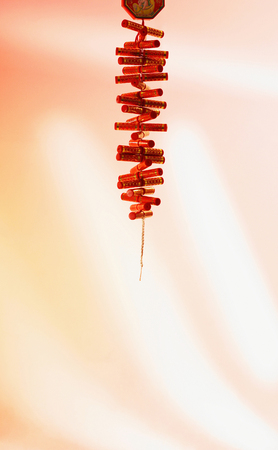 A firework hanging in the studioの写真素材