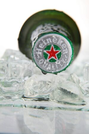 KUALA LUMPUR, MALAYSIA - July 2nd 2015,Heineken Lager Beer is the flagship product of Heineken International which owns over 125 breweries in more than 70 countriesのeditorial素材