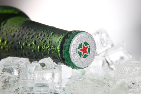 KUALA LUMPUR, MALAYSIA - July 2nd 2015,Heineken Lager Beer is the flagship product of Heineken International which owns over 125 breweries in more than 70 countriesのeditorial素材