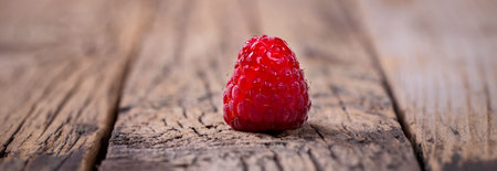 Berry Fresh in In a wooden bowl on a vintage background. Raspberry.Food or Healthy diet...
